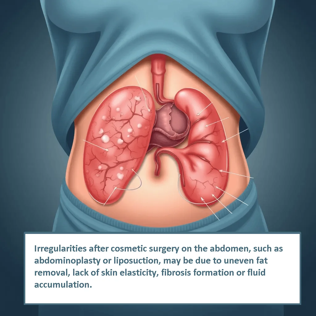 Irregularities after cosmetic surgery