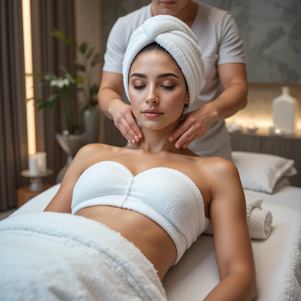 Before and after lymphatic drainage